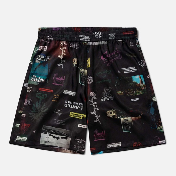 ARIES Motel Luxe Viscose-Blend Shorts - S