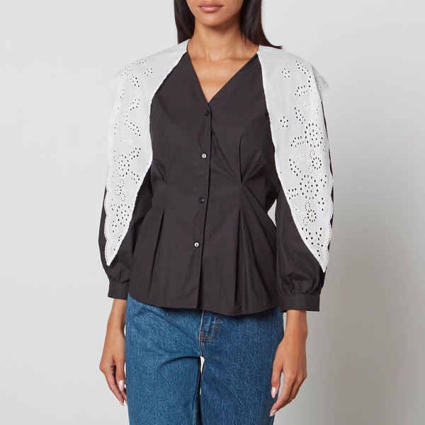 Batsheva Sage Cotton Blouse - US 6/UK 10