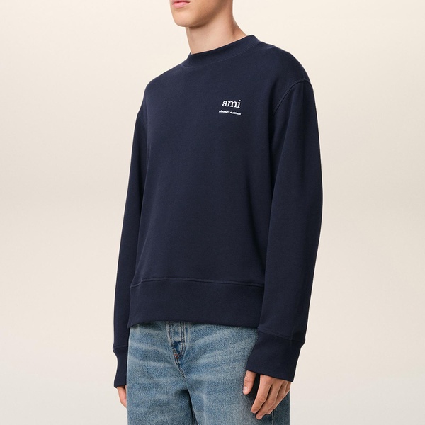 AMI Logo Cotton-Fleece Jumper - S