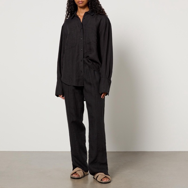 Anine Bing Dante Linen Shirt - S