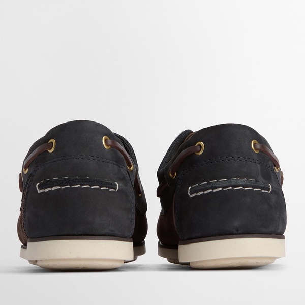 Barbour Men's Wake Suede Boat Shoes - UK 7 - Brown/Navy