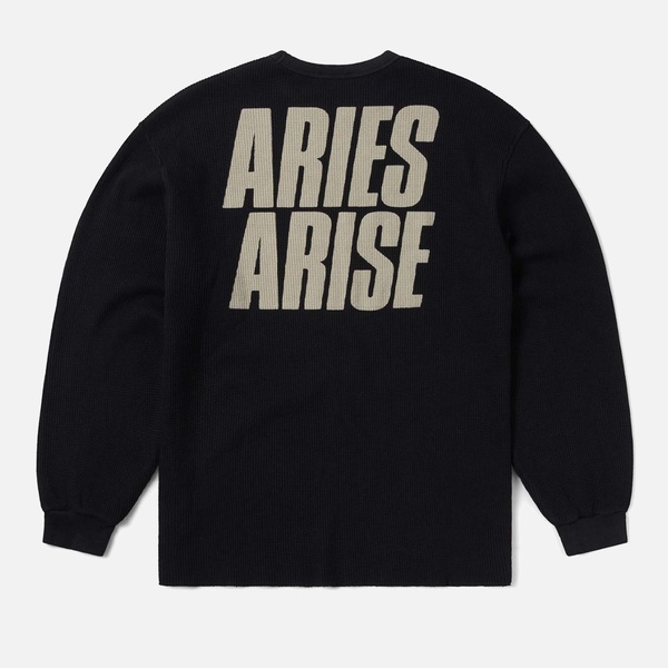 ARIES Peace Press Gothic Waffle Cotton-Knit T-Shirt - S
