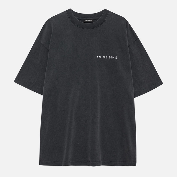 Anine Bing Kent Twisted Snake Cotton-Jersey Tee - XS