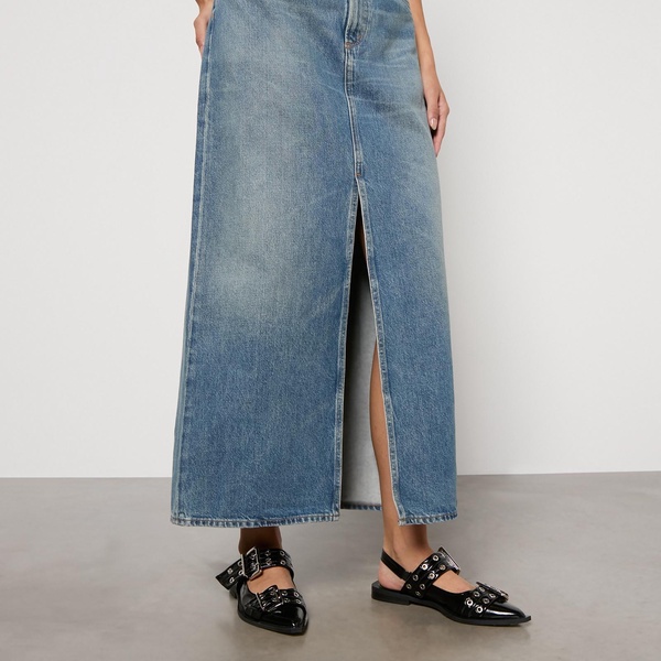AGOLDE Leif Denim Maxi Skirt - W26