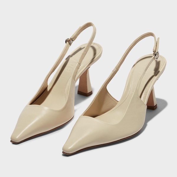 Aeyde Women's Fernanda Leather Slingback Heels - UK 4