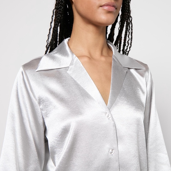 Anine Bing Mylah Satin Shirt - S