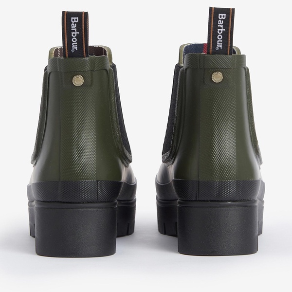 Barbour Halton Rubber Chelsea Wellies - UK 6 - Olive/Black