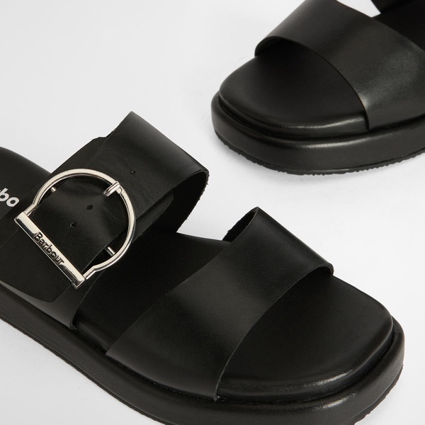 Barbour Adele Leather Sandals - UK 3 - Black