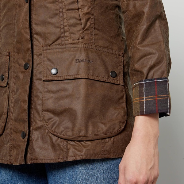 Barbour Beadnell Waxed Cotton Jacket - UK 8