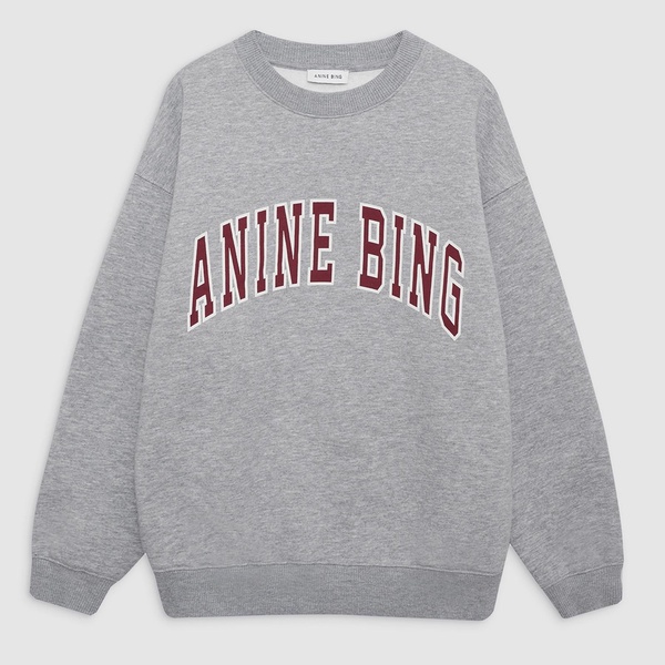 Anine Bing Spencer Cotton-Jersey Sweatshirt - M