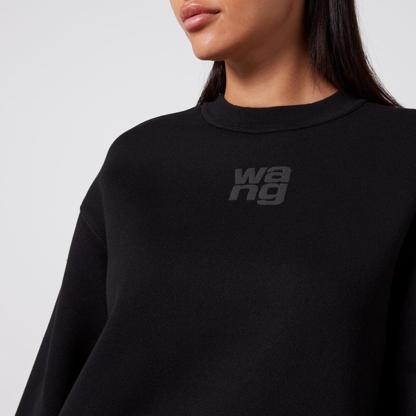 Alexander Wang Essential Puff Paint Cotton-Blend Sweatshirt - XS