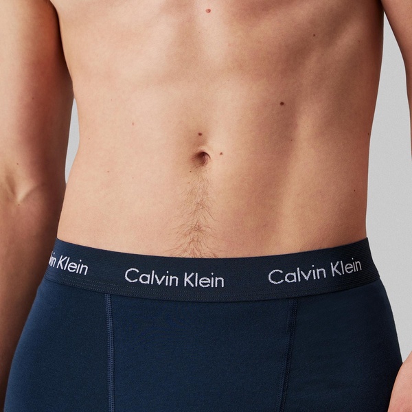 Calvin Klein Three-Pack Cotton-Jersey Trunks - S