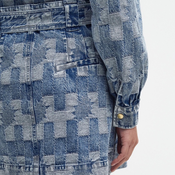 Barbour The Edit Bowhill Denim Mini Skirt - UK 10
