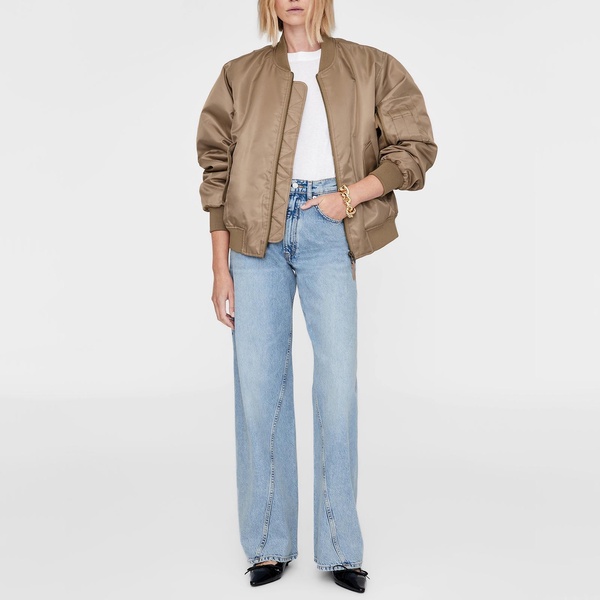 Anine Bing Leon Shell Bomber Jacket - S