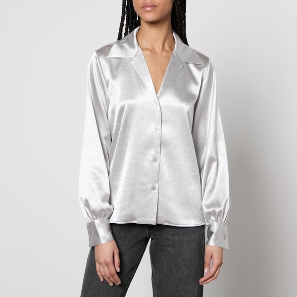Anine Bing Mylah Satin Shirt - S