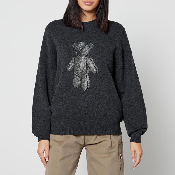 Alexander Wang Beiress Oversized Wool-Blend Jumper - S