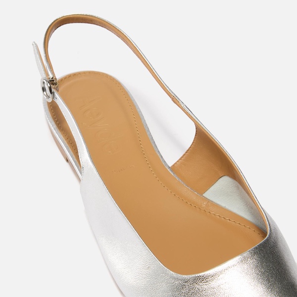 Aeyde Women's Fedora Patent-Leather Sling-Back Flats - UK 8