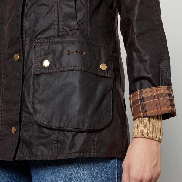 Barbour Beadnell Waxed Cotton Jacket - UK 12