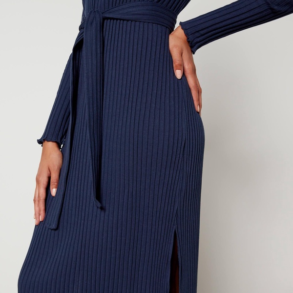 A.P.C. Sandy Ribbed Cotton Midi Dress - S