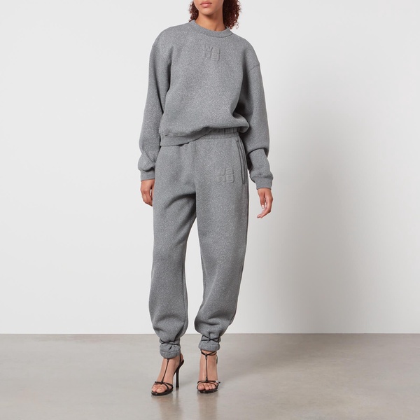 Alexander Wang Essential Glittered Cotton-Blend Sweatshirt - XS