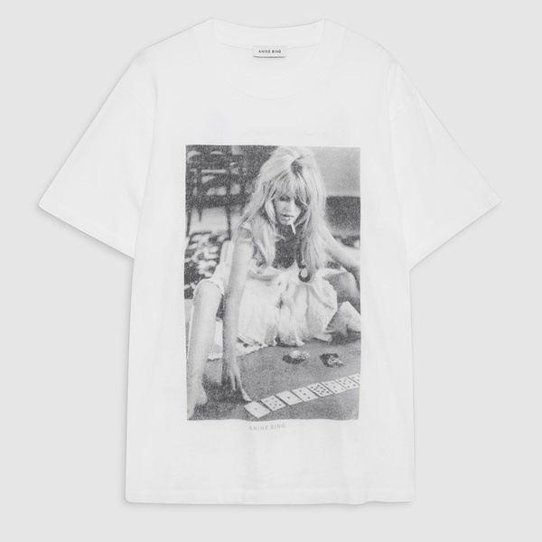 Anine Bing Lili Printed Cotton-Jersey T-Shirt - XS