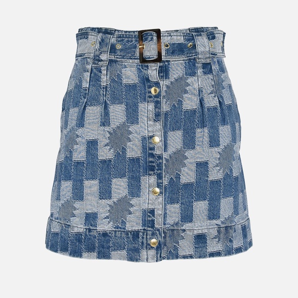 Barbour The Edit Bowhill Denim Mini Skirt - UK 10