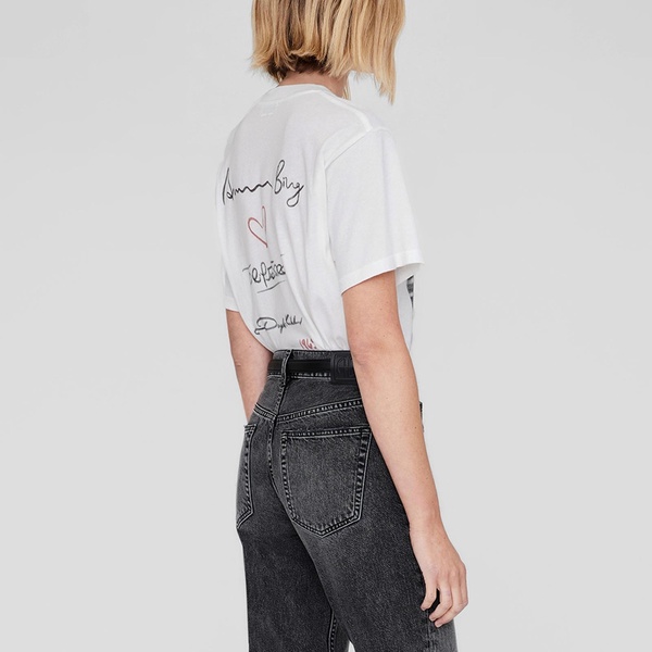 Anine Bing Lili Printed Cotton-Jersey T-Shirt - XS