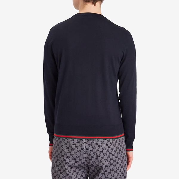 Gucci Fine Gauge Wool Crew Neck Knit