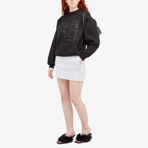 Alexander Wang Mini Logo Sweat Skirt