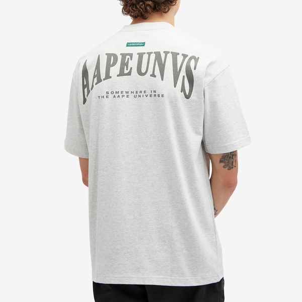 AAPE Badge Print Crew Neck T-Shirt