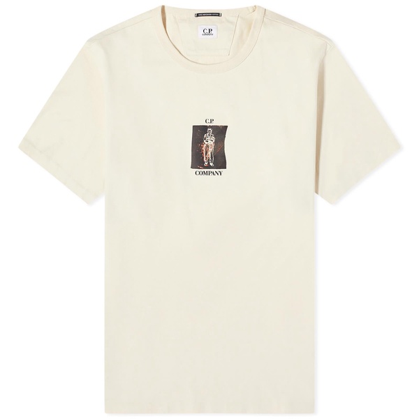 C.P. Company 30/2 Mercerized Jersey Twisted Graphic T-Shirt