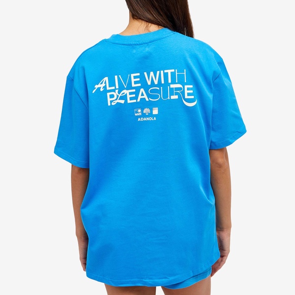 Adanola Resort Sports Short Sleeve Oversized T-shirt