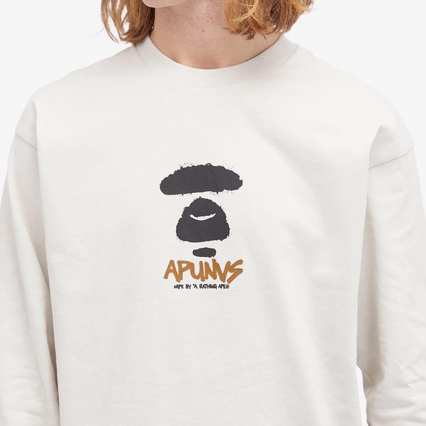 AAPE Snake Camo Graffiti Long Sleeve T-Shirt