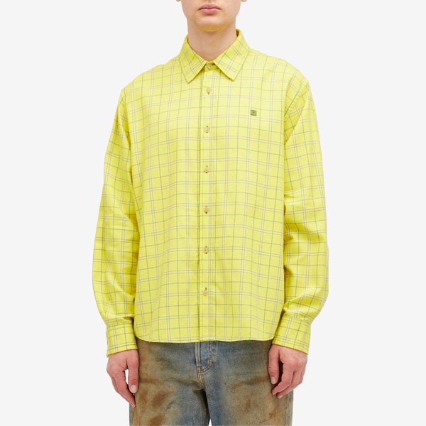 Acne Studios Sarlie Face Flannel Check Shirt