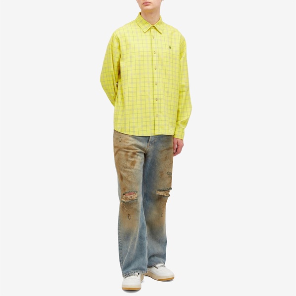 Acne Studios Sarlie Face Flannel Check Shirt