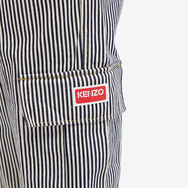 Kenzo Striped Army Straight Jeans