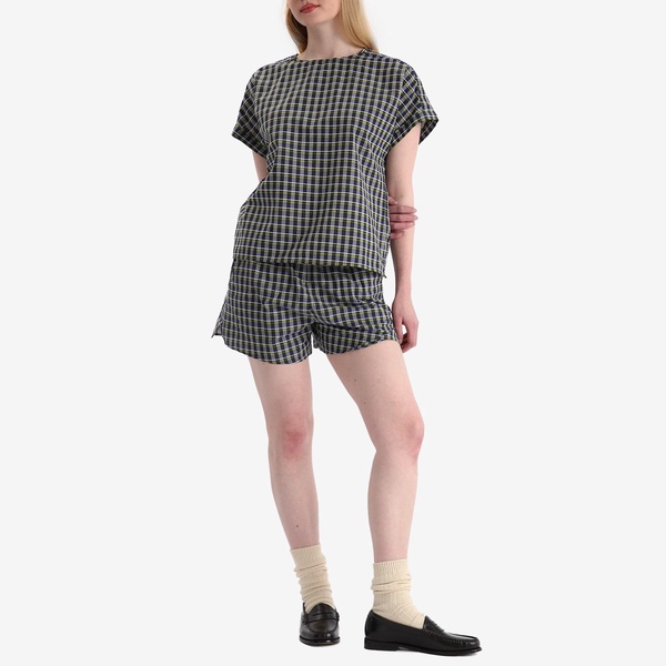 A.P.C. Malorie Check Short Sleeve Top