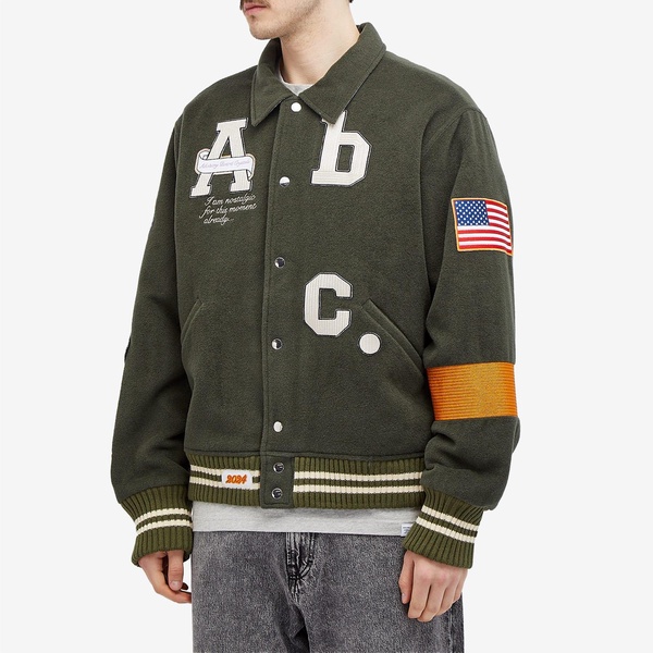 Advisory Board Crystals Wool Blanket Varsity Jacket