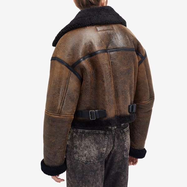 Acne Studios Leather Shearling Jacket