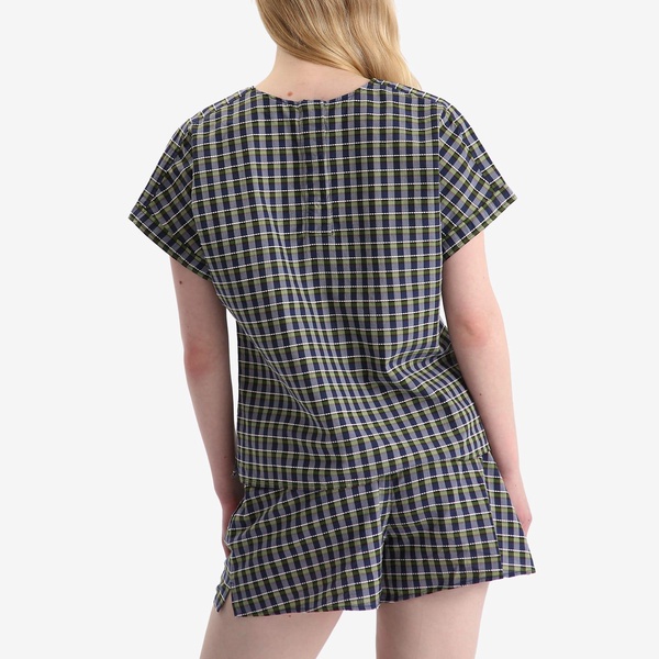 A.P.C. Malorie Check Short Sleeve Top