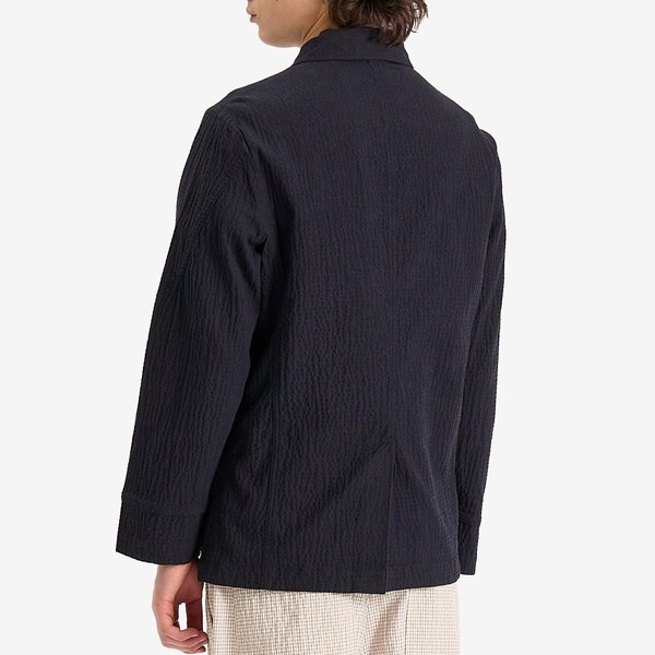 Universal Works Ospinal Cotton Seersucker  Bakers Jacket