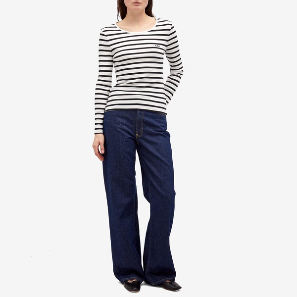 A.P.C. Thelma Stripe Long Sleeve T-Shirt