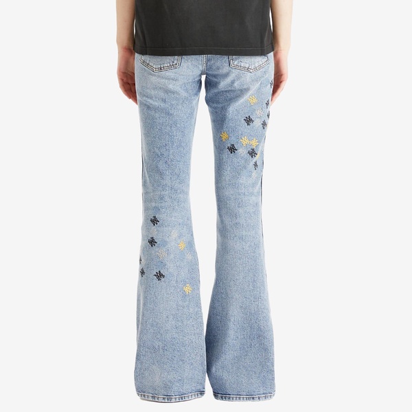 AMIRI Quad Embroidered Slit Flare Trousers