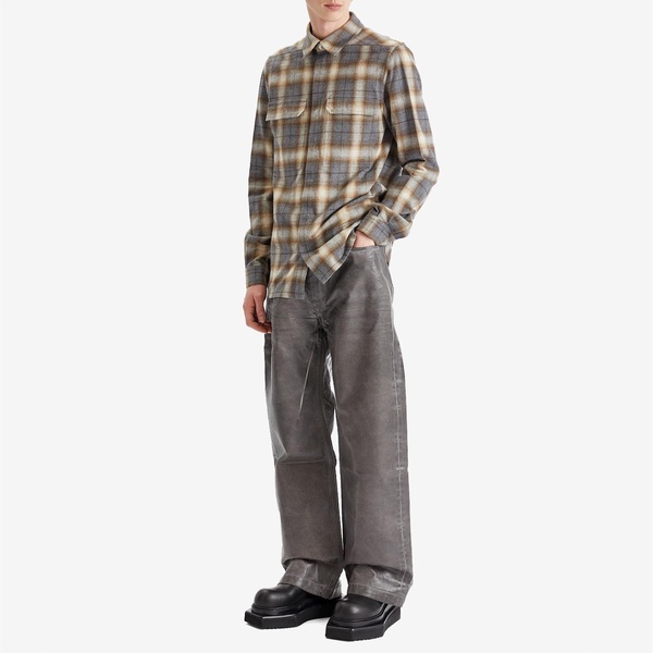 Rick Owens Cotton Plaid Outershirt