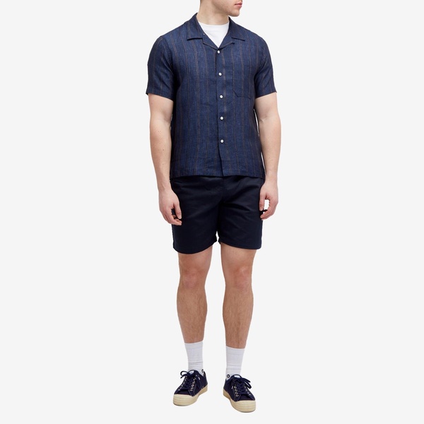 Universal Works Linen Stripe Road Shirt