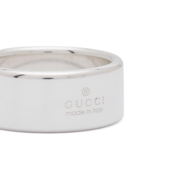 Diagonal Interlocking G wide ring