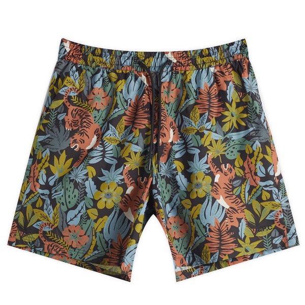 A.P.C. Bobby Tropical Print Swim Shorts