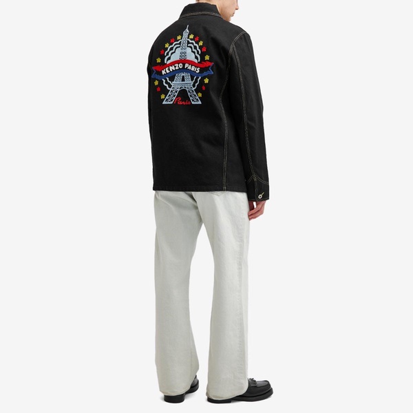 Kenzo Varsity Denim Workwear Jacket