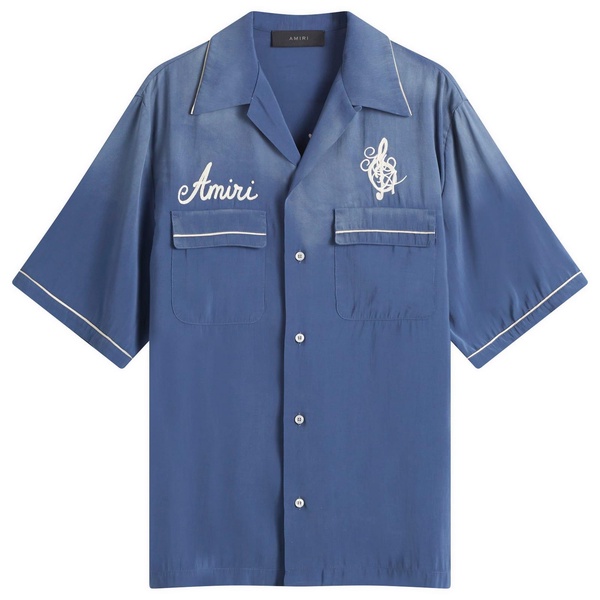 AMIRI Saturday Night Camp Collar Bowling Shirt