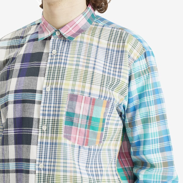 Comme des Garçons SHIRT Mix Check Button Down Shirt
